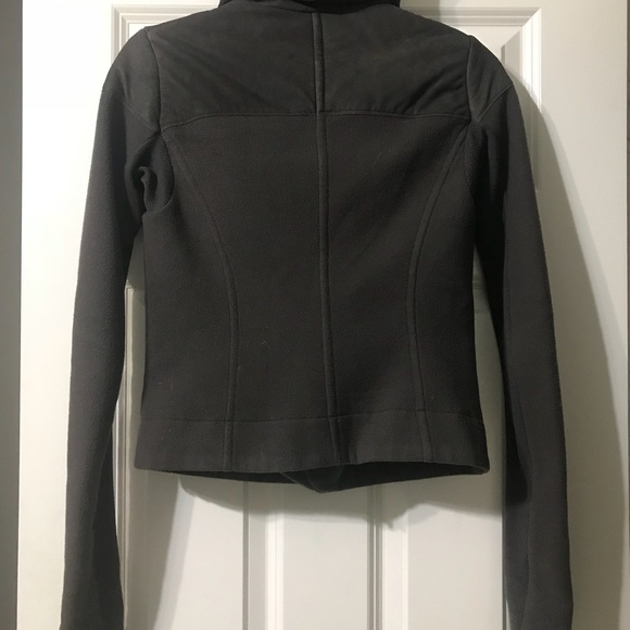 RICK OWENS BIKER DARK DUST LEATHER WOOL JACKET XS - Picture 4 of 8